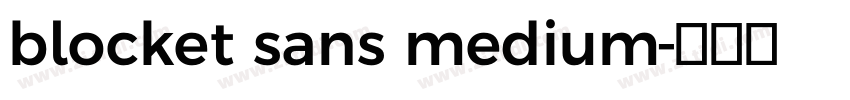 blocket sans medium字体转换